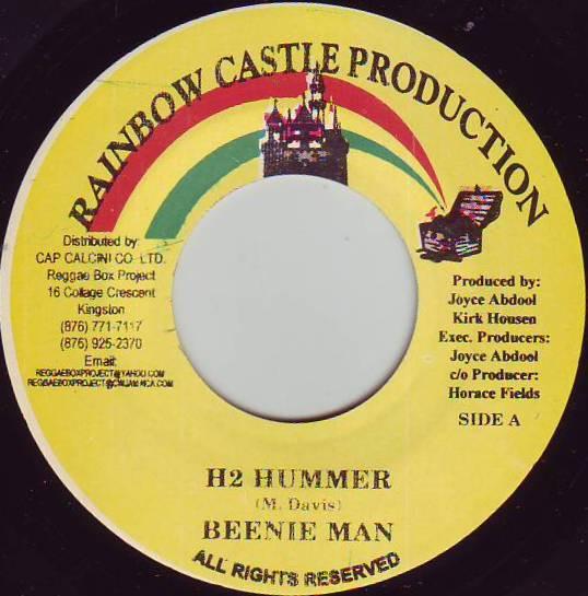 

7inch Record BEENIE MAN / PUPPY IRIE - H2 Hummer / Woman You Irie NONE Rainbow Castle Jamaica Reggae, Ska & Dub Used