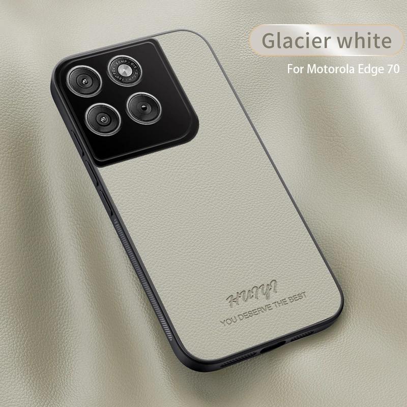 Для Motorola Edge X70 Ai Роскошная Бизнес Кожаная Мягкая Рамка Магнитная Крышка Для Motorola Edge 70 Edge70 5G Motorola Edge X70 Ai бежевый