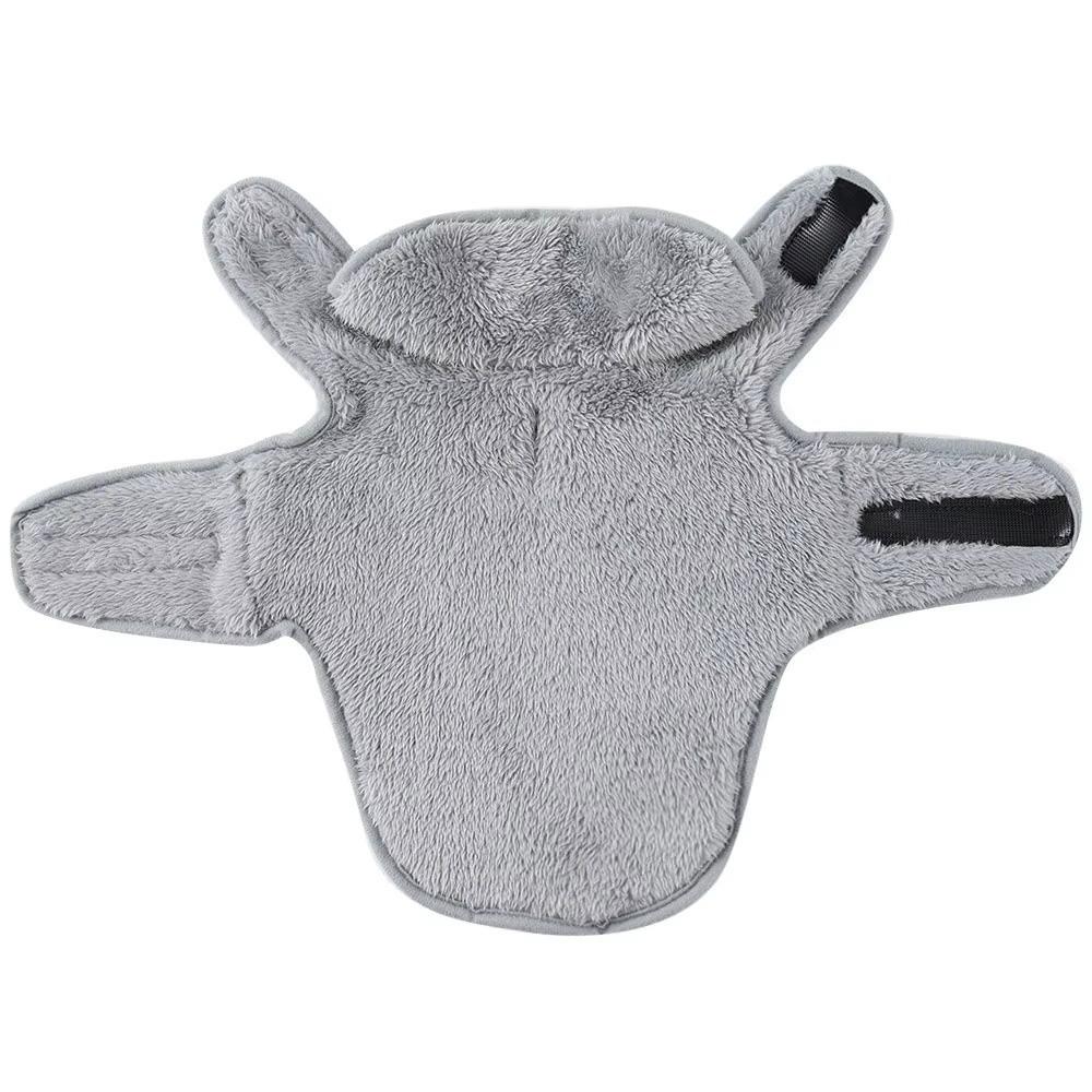 Warm Fleece Dog Jacket Reversible Design Adjustable Fit Dog Vest Leash Hole D-ring Attachment Puppy Jacket Winter Season