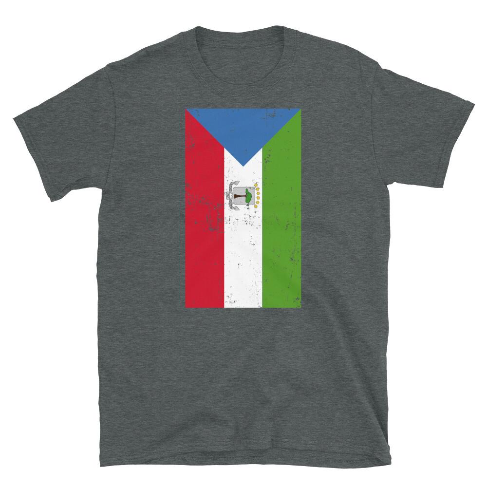 

Equatorial Guinea Africa Malabo Distressed Flag Short-Sleeve Unisex T-Shirt L