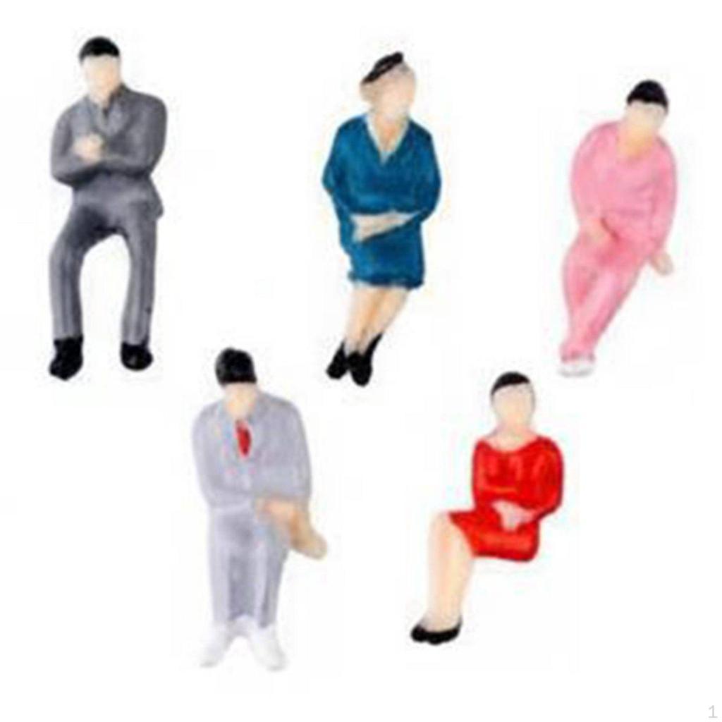 Architectural Model People DIY Crafting Sand Table Miniature Paintable Tiny Figurines for