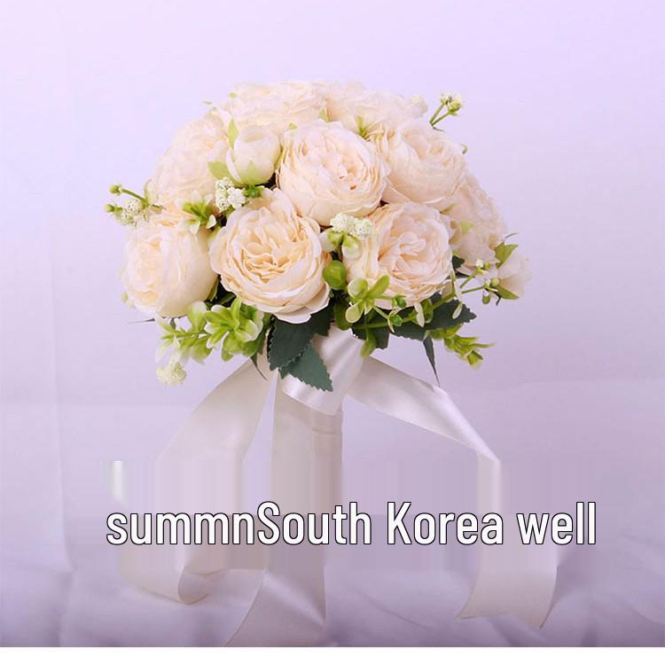Koreanischer Waldstil Braut-Handstrauß für Hochzeit oder Foto-Requisiten