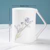 Qianxing Ceramic Orchid Corner Mug Set