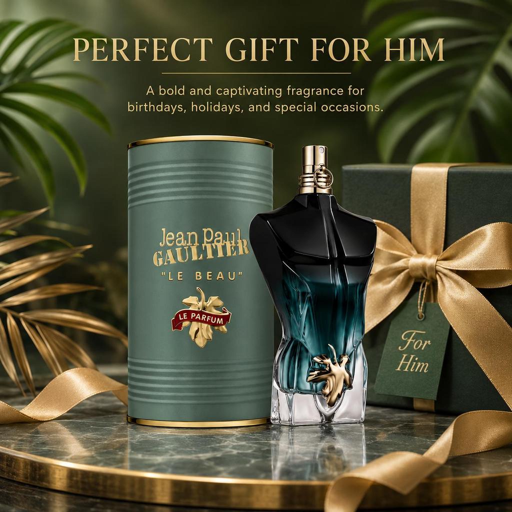 125 Ml Jean Paul Gaultier Le Beau Le Parfum I Eaude Parfum Bold and CaptivatingScent with Pineapple, Iris, Ginger, Coconut,Woody Notes