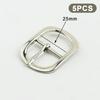 5Pcs Metal Pin Belt Buckles Durable Strap Clasps 12/18/25mm for DIY Shoes Bag Handbag Leather Craft Repair