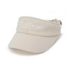 MALBON GOLF Women'S Detachable Ribbon Visor Beige (Woman)