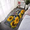 Door Mats Interior Foot Rug Sun Flower Welcome Floor Mat Rectangle Soft Hallway Carpet Kitchen Rugs Fluffy Home Decoration