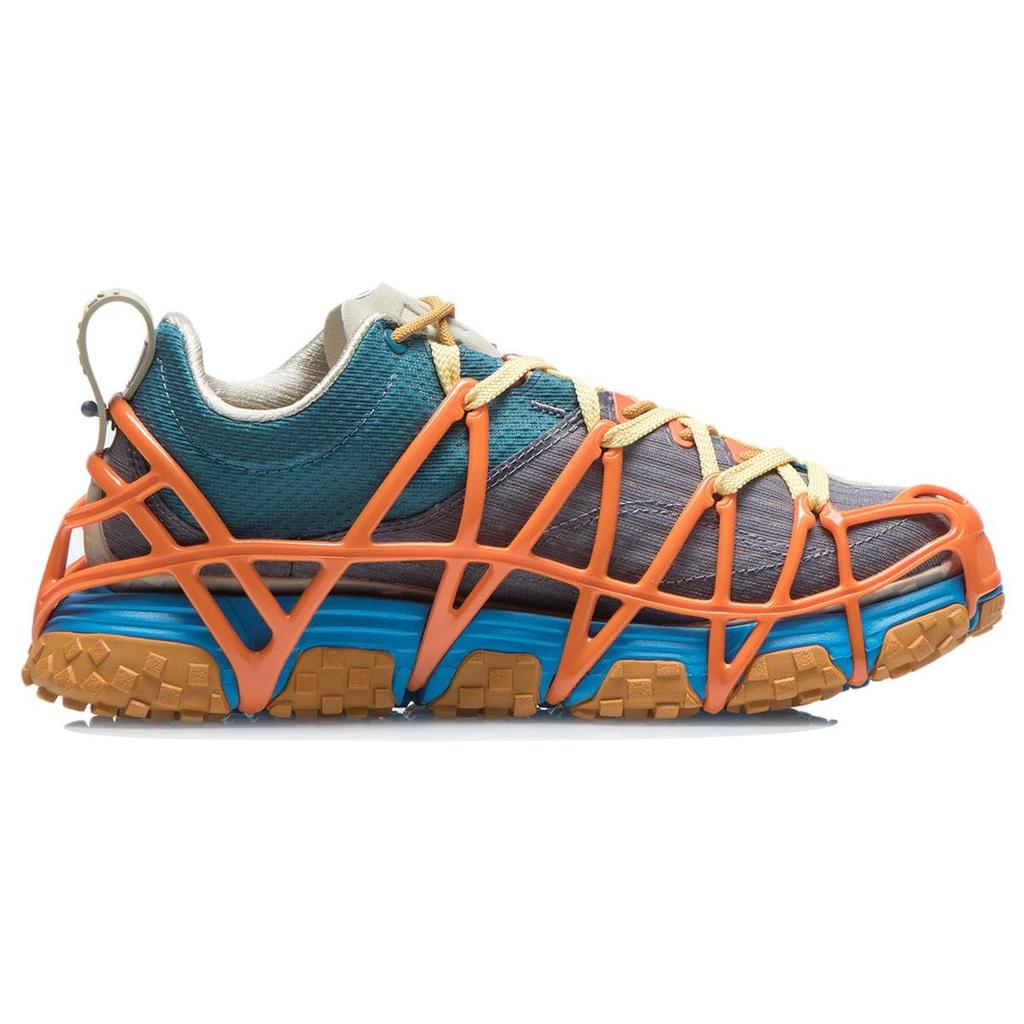 Li Ning Essence ACE Casual Shoes Women's Low Top Shadow Gray/Dragonfly Green ARAR002-6