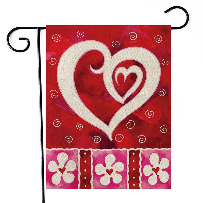 Valentine's Day Double-Sided Garden Flag - Love Pattern Bestseller
