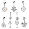 Curved Belly Piercings Butterfly Body Piercing Jewelry Punk Belly Button Rings  Party Decoration