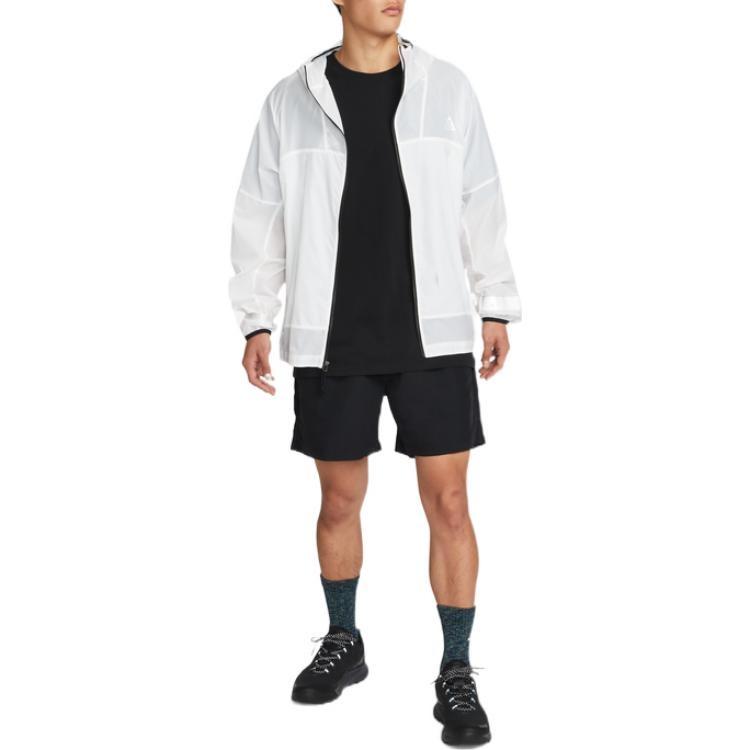 Men's Nike ACG Alphabet Solid Color Breathable Casual Sports Shorts Black CZ6704-014