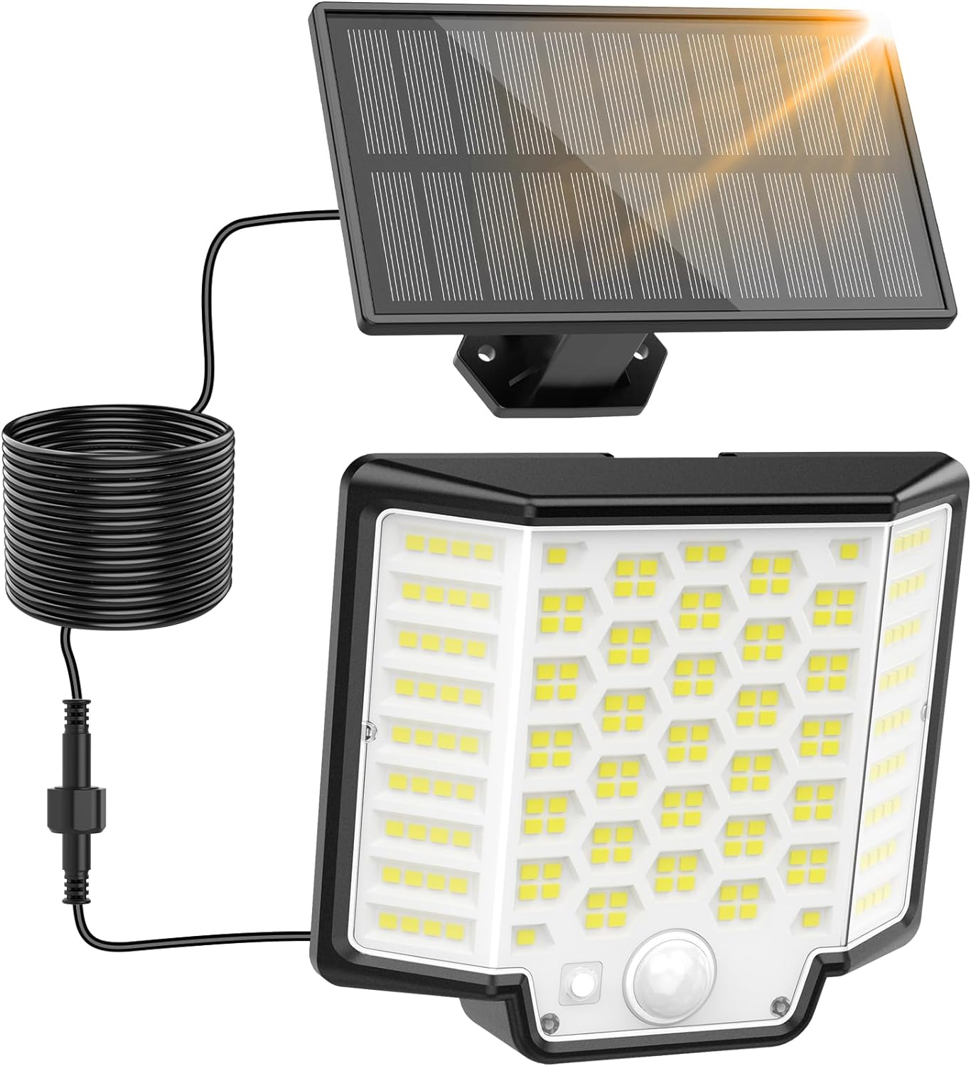 

LED Solar Motion Sensor Outdoor Lights, IP65 Waterproof Solar Flood Lights, Solar Powered Security Spot Lights for Fence Garden
