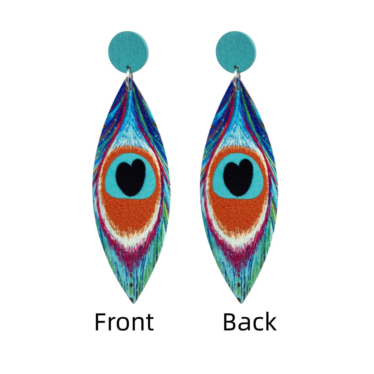 Devil s Eye Personalized Wood Earrings with Eye Design - Hot Selling Jewelry.