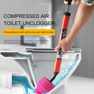 1/2Pcs Toilet Dredger Easy Operation Multi-Purpose Drainage Pipe Tool High Pressure Dredging Sturdy Design Toilet Drainer