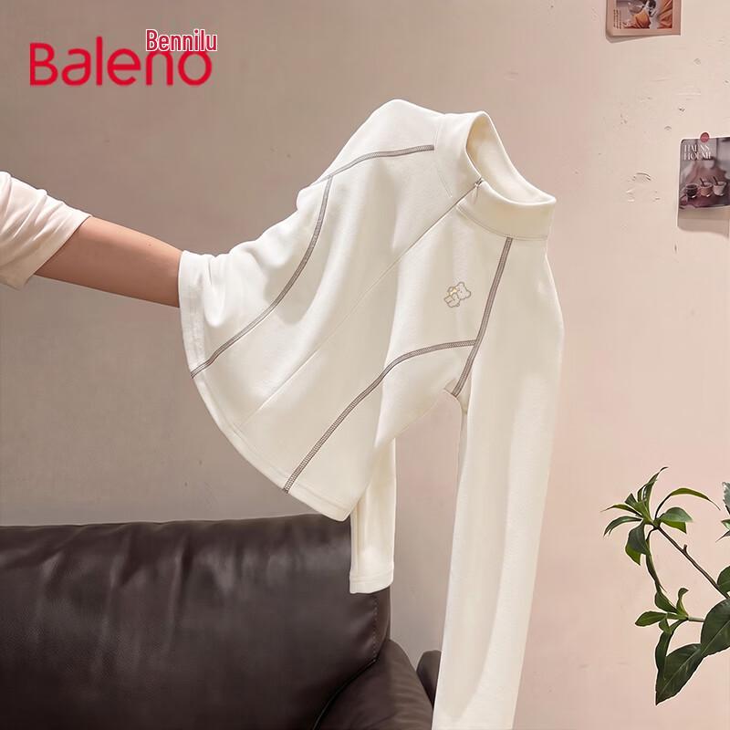 Baleno Slim Fit Mock Neck Thermal Long Sleeve Top