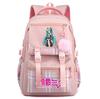 Cartoon Anime Hatsune Miku Printed Large Capacity Backpack for Teenger Student Bookbag Girl Boy Schoolbag Bookbag Women Waterproof Travel Bag