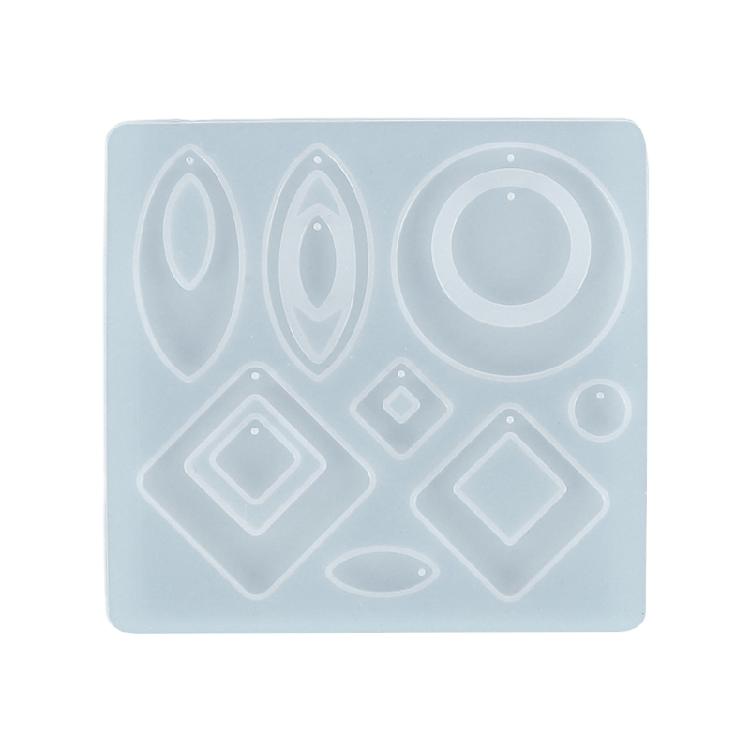 

DIY Valentine s Day Theme Love Earrings Diamond-shaped Earrings Epoxy Mold 1