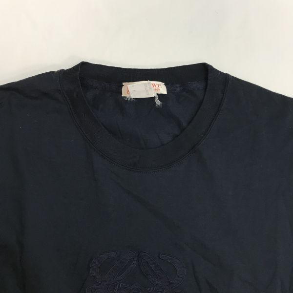 Loewe Anagram Logo Short Sleeve Tee Men M Dark Navy Vintage Japan(USED)