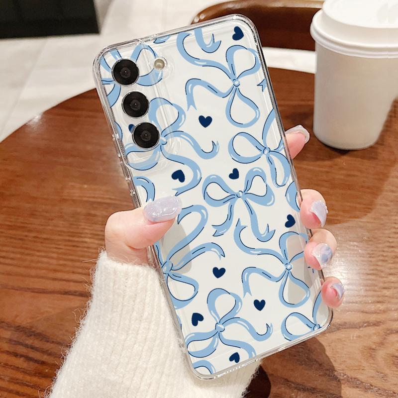 Colorful Bowknots Case For Samsung S26 Ultra S25 FE S24 S23 S22 Plus S21 A15 A25 A35 A55 A16 A26 A36 A56 A17 A37 A57 5G Clear TPU Soft Cover