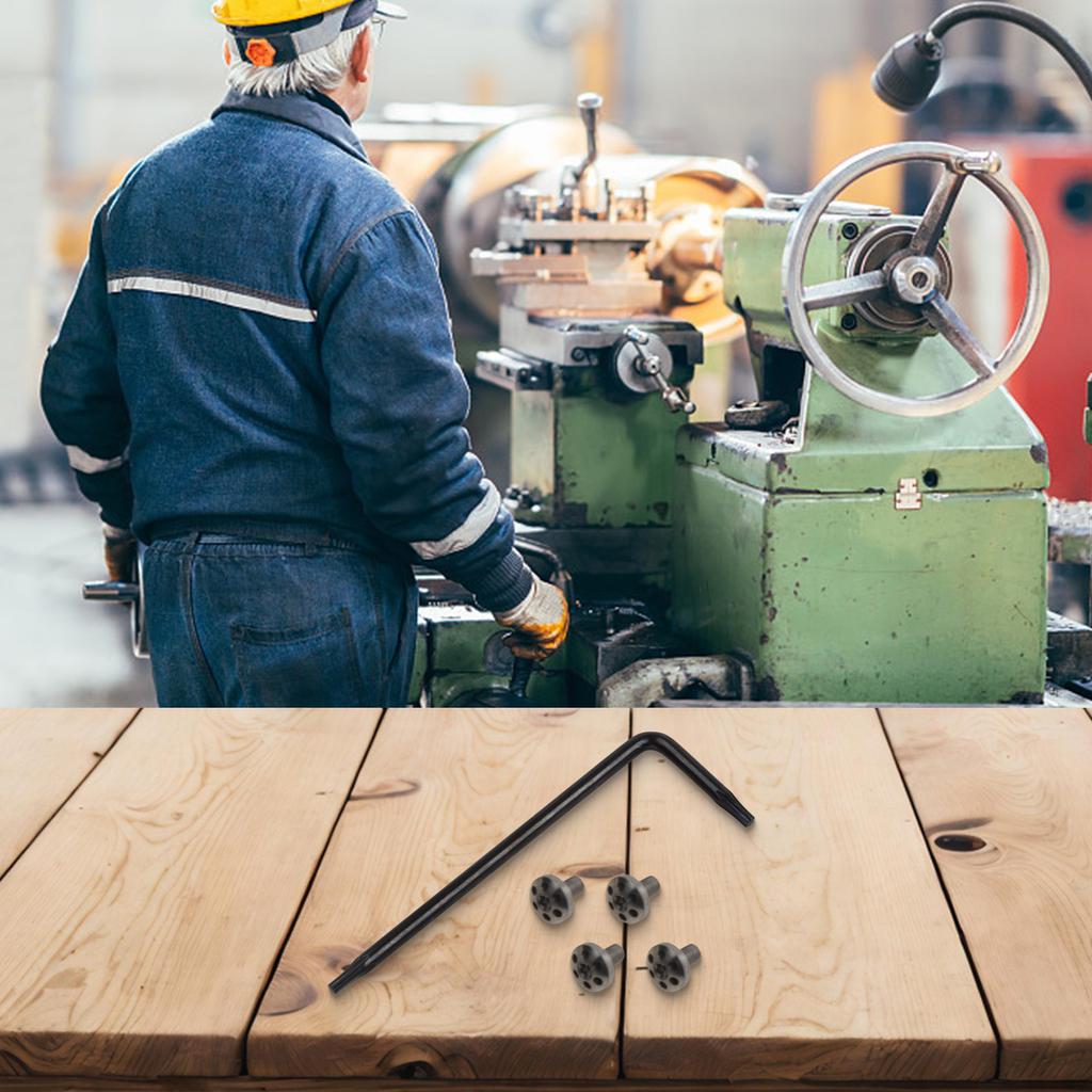 1 Set 1911 Grips Screws Set Stainless Steel O-Rings & For T10 Key Included Wood Guard Make Refit Modified Accessories Bolt