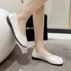 Spring and Autumn New Women's Shoes Fashion Solid Color Square Toe Low Heel Shallow Mouth Slip-On Women's Flat Shoes
