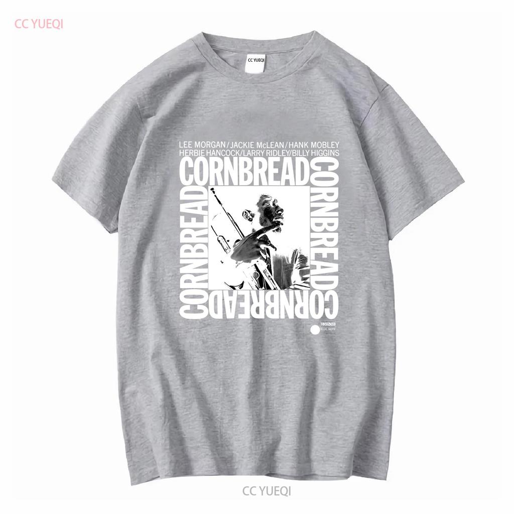 Lee Morgan T-shirt Note Blue Records Cornbread Taglia Media Copertina Album Jazz vintage Lavato Top Per Uso Quotidiano Comodo