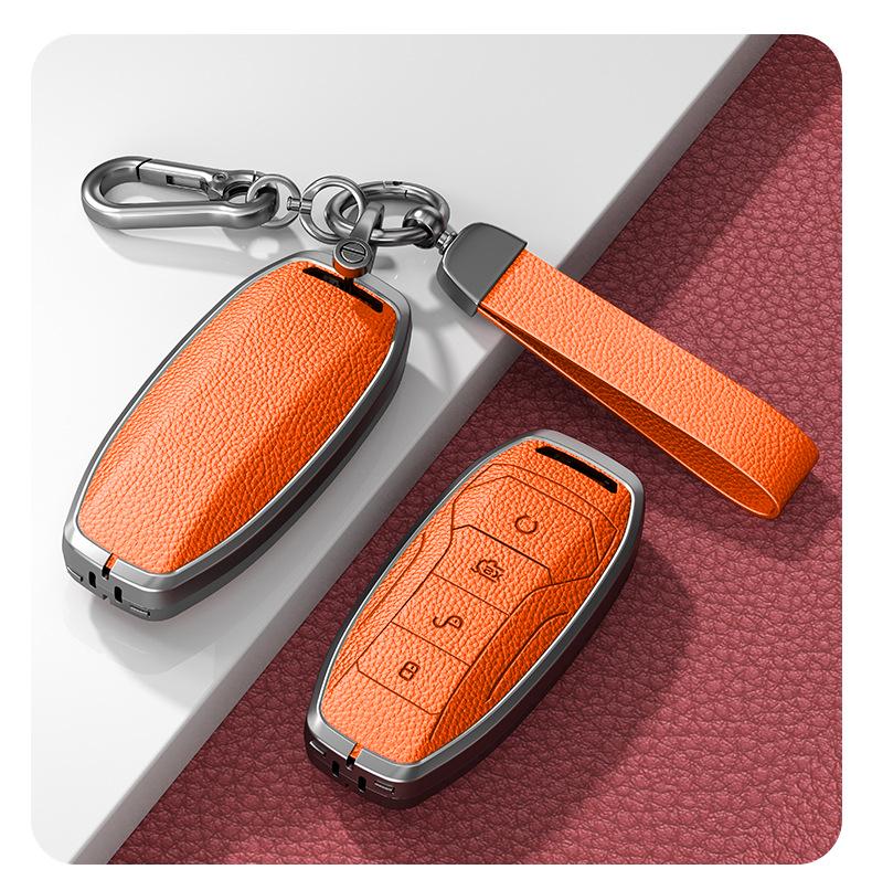 BYD Han Key Case: Fits BYD Qin Pro, Song Max, New Energy, Tang, and Song Plus Car Bagi with Metal Shell