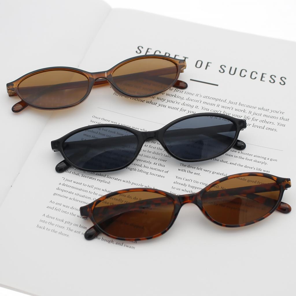 Sunglasses 14.2*14.3*3.1cm Sun Shade Glasses Eye Sunglasses Acrylic Oval Sunglasses For Streetwear Beach Vaion