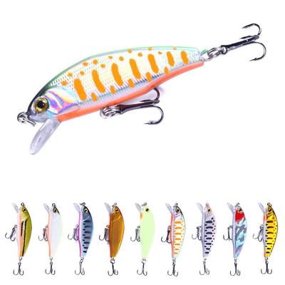 1 stücke Minnow Angeln Lockt 3D Augen Künstliche Harten Köder 5 cm 3,1g Pesca Sinking Wobbler Wobbler Karpfen bass Tackle