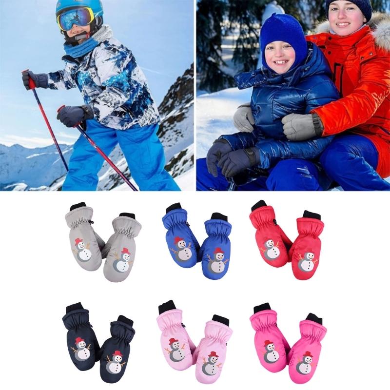 Kids Ski Gloves Comfortable & Stylish Gloves Warm & Durable Gloves Lightweight Perfect for Outdoor Activities in Winter