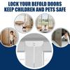 Aluminum Zinc Zinc Alloy Double Door Lock Adjustable Cabinet Locks Childproofing Metal Door Lock  Closets