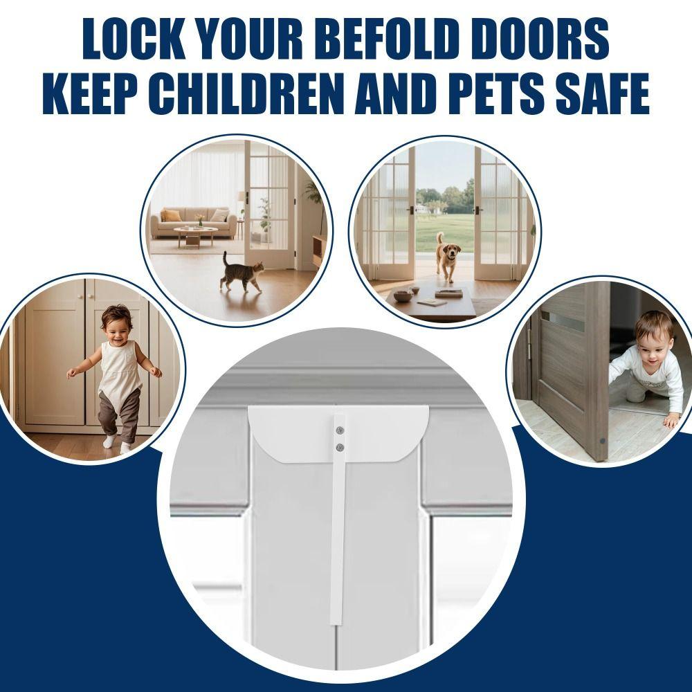 Aluminum Zinc Zinc Alloy Double Door Lock Adjustable Cabinet Locks Childproofing Metal Door Lock Closets