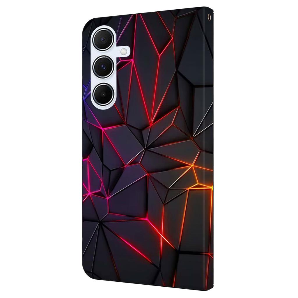 For Samsung Galaxy A05s 4G Case Pattern Printed Protective Cover TPU+PU Leather Flip Phone Case