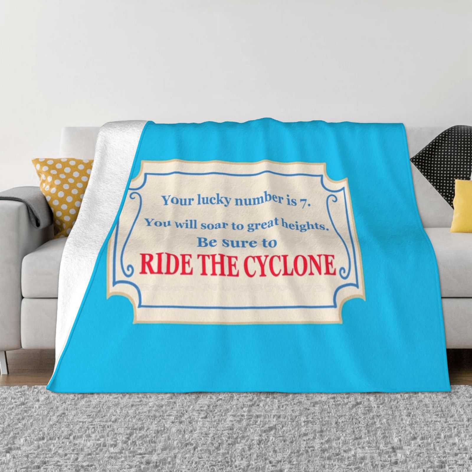Ride The Cyclone Fortune ( Version 2 ) Soft Warm Blanket Sofa/Bed/Travel Love Gifts Ride The Cylone Ride The Cyclone Musical 30x40in