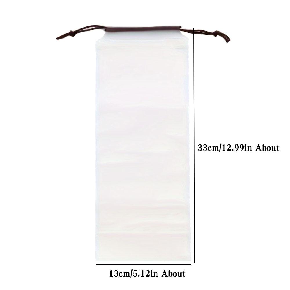 Wasserdichte Matte Durchscheinende Aufbewahrungstasche für Regenschirme mit Kordelzug - Wiederverwendbarer, tragbarer Organizer für den Heim- und Außenbereich