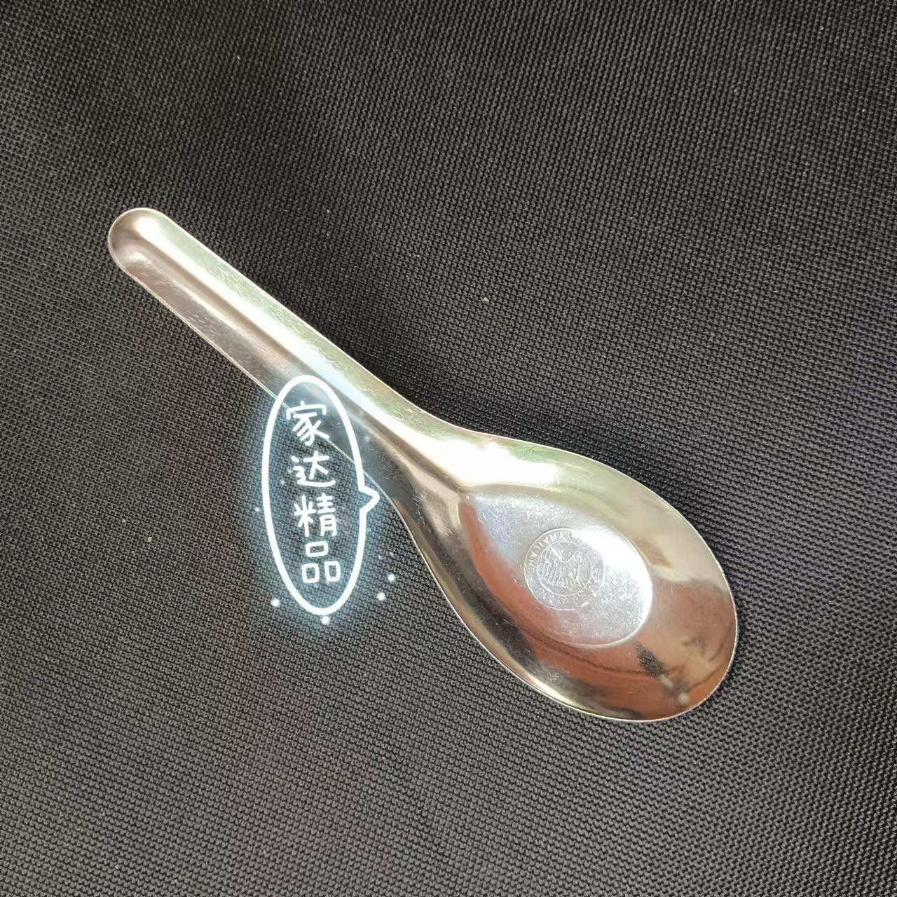 Бытовая нержавеющая стальная ложка с длинной ручкой, нержавеющая стальная ложка Wang для школы, китайская