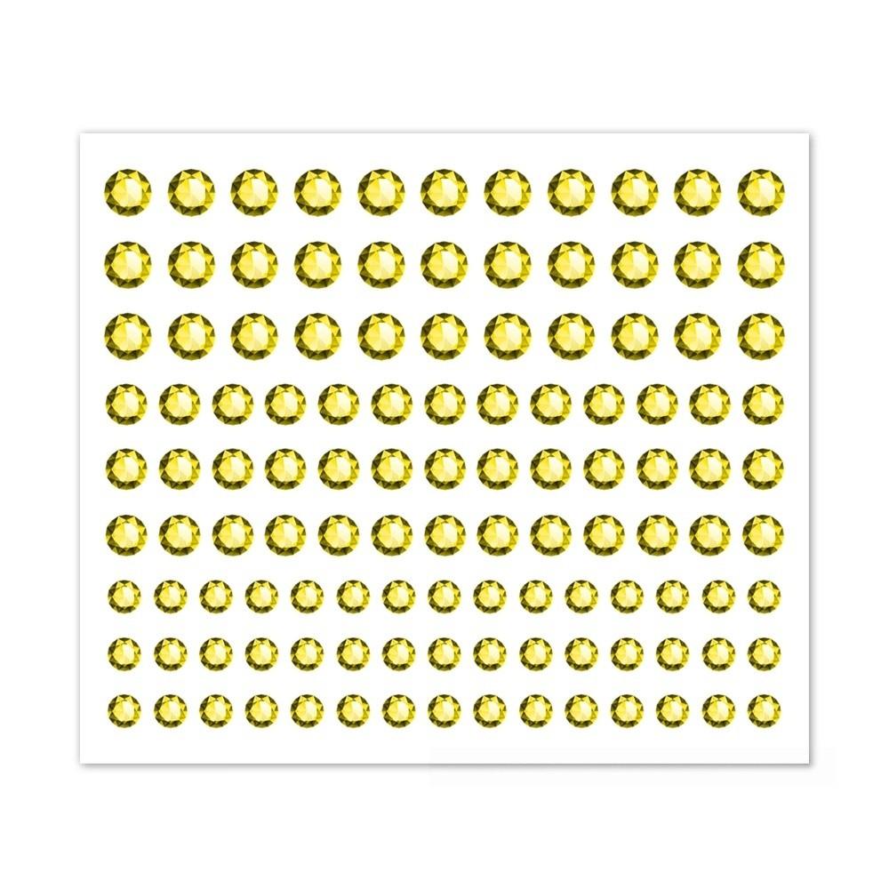 10 Sheets with Adhesive Backing Face Eye Jewels Sticker DIY Crystal Gem Sticker Gift Decor