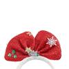 Non-slip Bowknot Hair Hoop Shiny Christmas Headband Cute Christmas Hairband  Girls