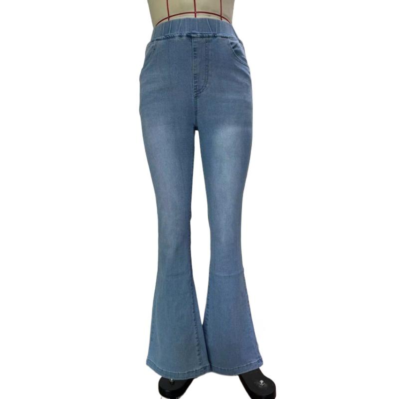 Gmxia Quality High Elastic Waist High Elasticity Jeans Female Slim Lifting Hip Micro Trousers