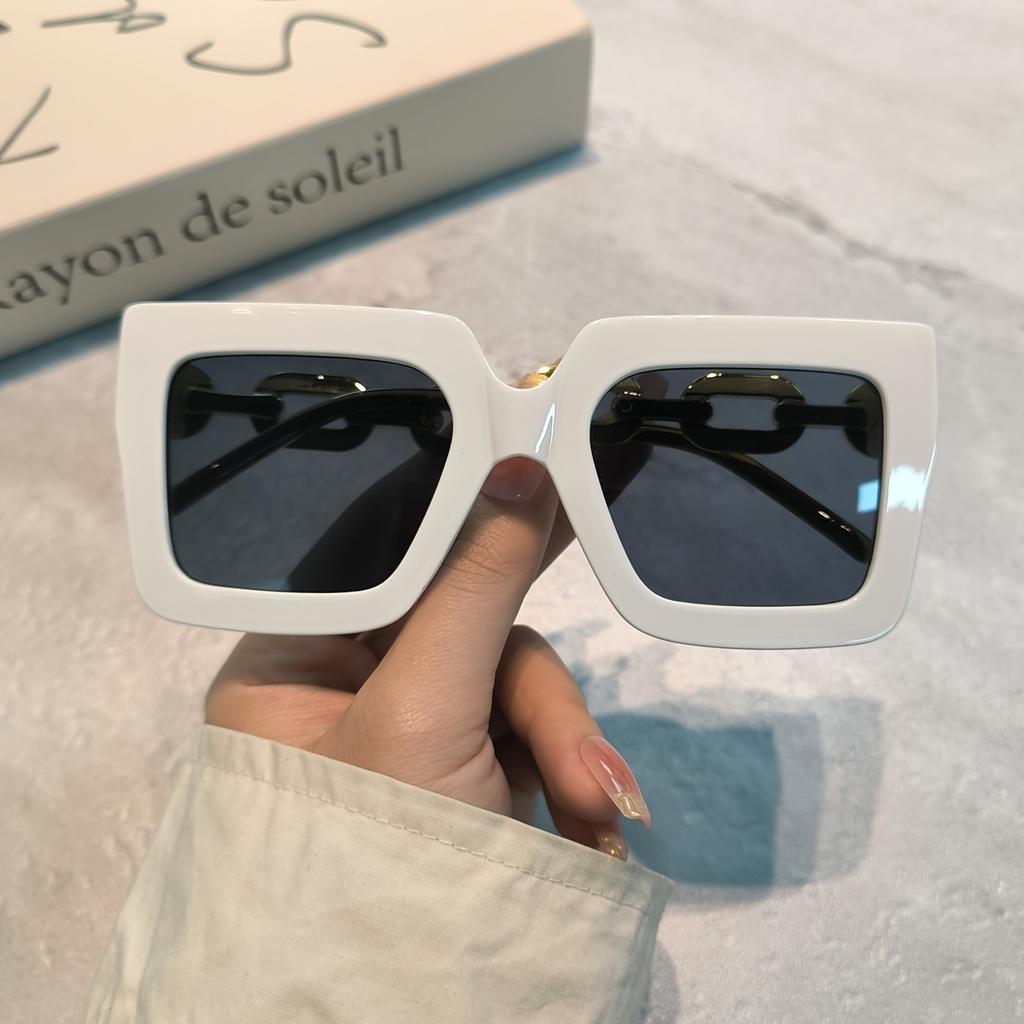 Trend Oversized Square Fashion Glasses,Girls Boys Stylish Sunglasses,for Party, Hiking, Trekking,Shopping