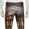 Women Steampunk Retro Leggings Comic Cosplay Print Gothic Strerchy Skinny Pants