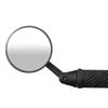 360 Degree Rotation Bike Handlebars Mirror With Gibbous Lens Wide Compatibility For Road Mountain Electric Bicycles