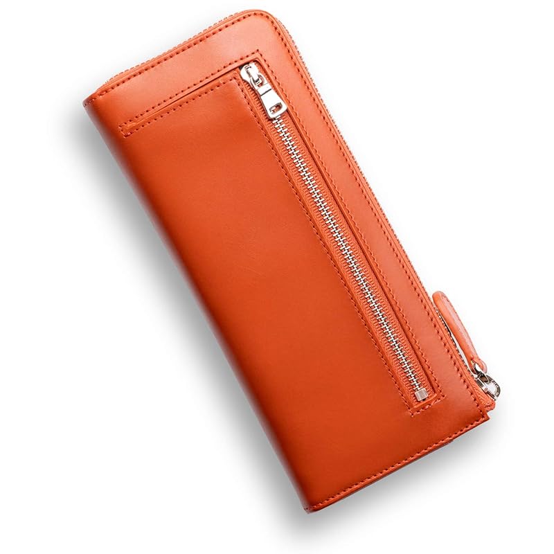 

[GRACIA] genuine leather round zipper long wallet large capacity Skimming prevention function A long wallet that pursues ease of use and high quality