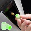 4pcs Bicycle Luminous Valve Tire Valve Cap Luminous Valve Cap Motorcycle Electric Car Vacuum