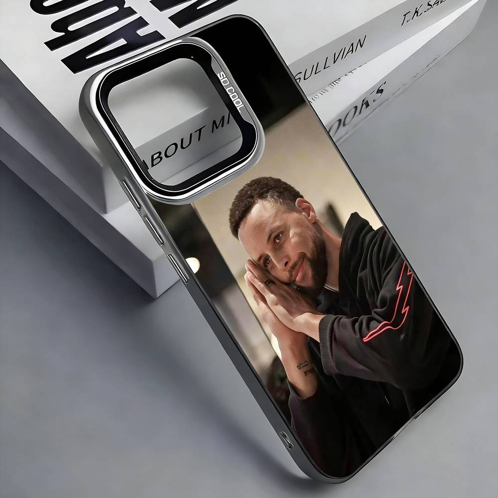 

Basketball S-Stephen C-Curry Phone Case For iPhone 17, 16,15,14,13,12,11 Plus,Pro Max, Colorful Silver Funda Cover iPhone13PRO
