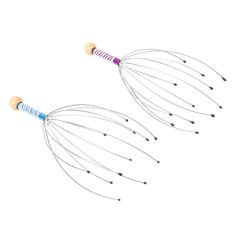 1Pcs Head Massager Scratcher Scalp Neck Release Relax Stress Massage Octopus