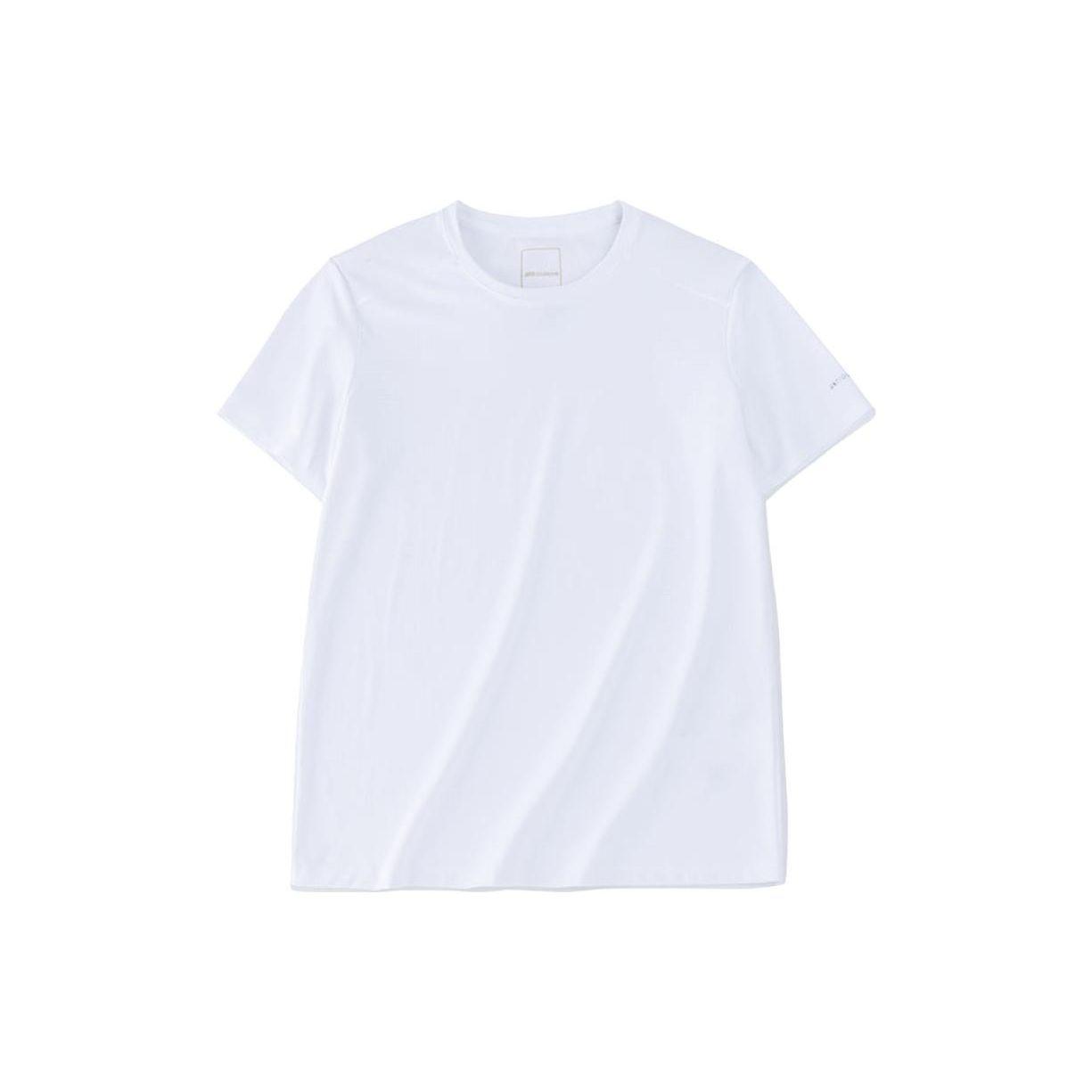

Anta Solid Color Logo Round Neck Pullover Short Sleeve T-Shirt Women Tops Gravel-White 162320125-1 L
