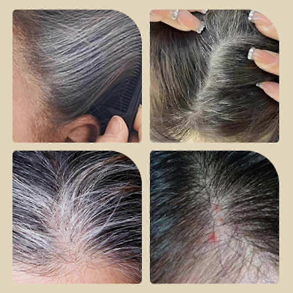 2026 Safe and Convenient Comb Hair Dye, Black Hair Dye with Comb Applicator, Waterproof and Sweat-Proof Hair Dye Comb for Gray Hair Coverage