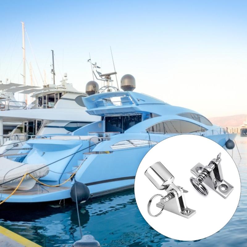 6cm/2.4-inch Length Bimini Top Quick Release Deck Hinge Stainless Steel Hinge