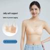 Sutien bandă push-up pentru femei, moale ca jeleul, cu susținere, fără cusături și fără bretele: Ușor, Respirabil, Anti-cădere
